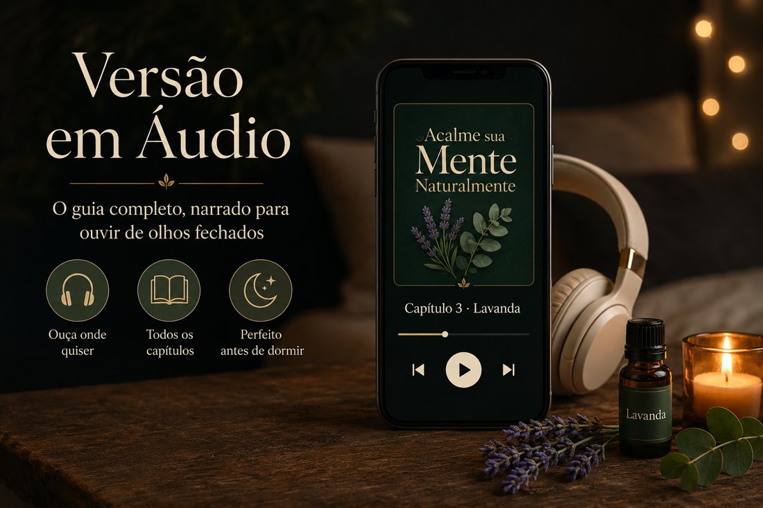 Versão em áudio: narração completa do guia Acalme a Sua Mente